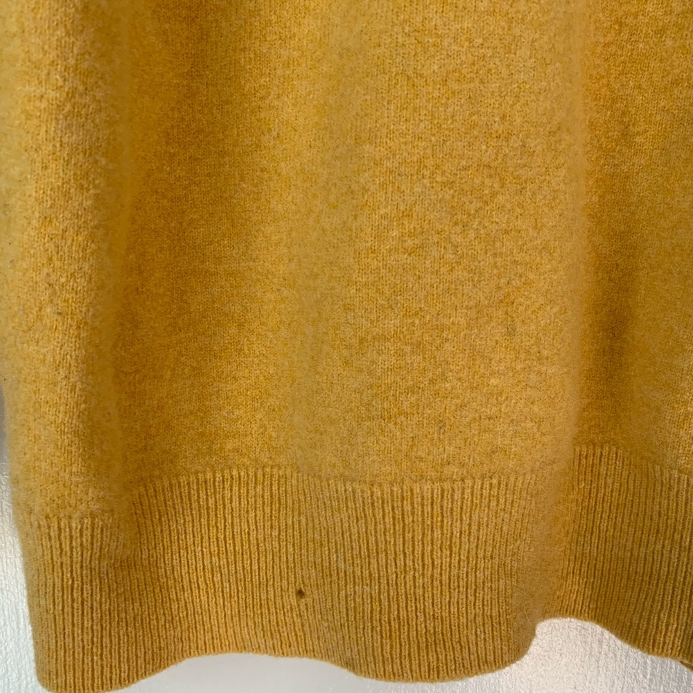 Dustin Lambswool Woolmark Yellow Boyfriend Sweater View 2